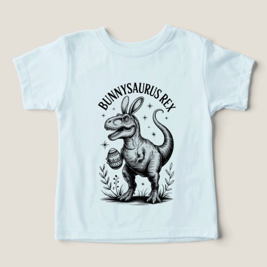 Bunnysaurus Easter Toddler Tee  Dino Bunny Baby  (Design voorkant)