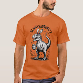 Bunnysaurus Pasen Heren T-shirt Dino Konijn Humor 