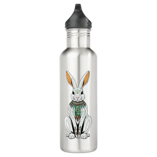 BunnySip – Cute Rabbit Design Water Bottle Waterfles (Rechts)