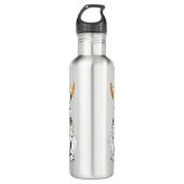 BunnySip – Cute Rabbit Design Water Bottle Waterfles (Voorkant)