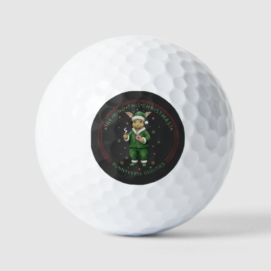 Bunnyverse christmas golfballen (Voorkant)