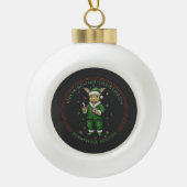 Bunnyverse christmas keramische bal ornament (Voorkant)