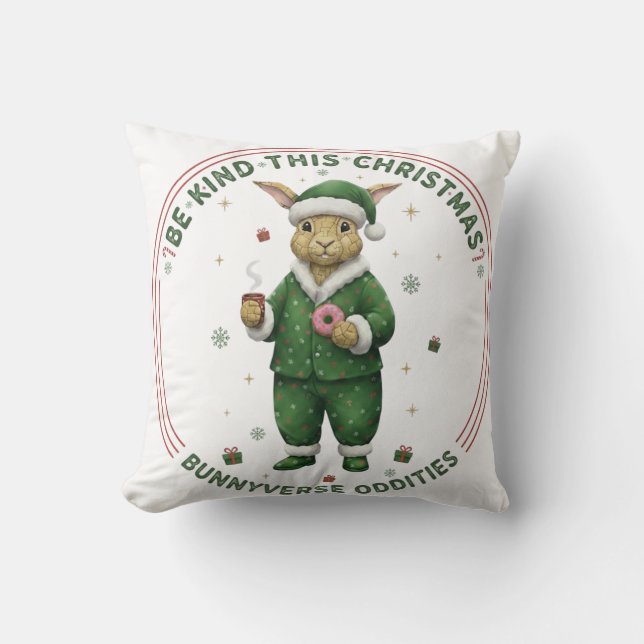 Bunnyverse christmas kussen (Voorkant)