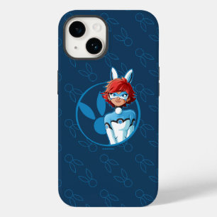 Bunnyx Blauwe Badge Case-Mate iPhone 14 Hoesje