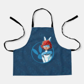 Bunnyx Blauwe Badge Schort (Voorkant)