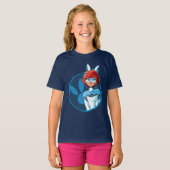 Bunnyx Blauwe Badge T-shirt (Voorkant volledig)