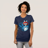 Bunnyx Blauwe Badge T-shirt (Voorkant volledig)