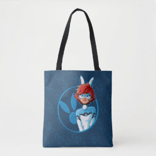 Bunnyx Blauwe Badge Tote Bag