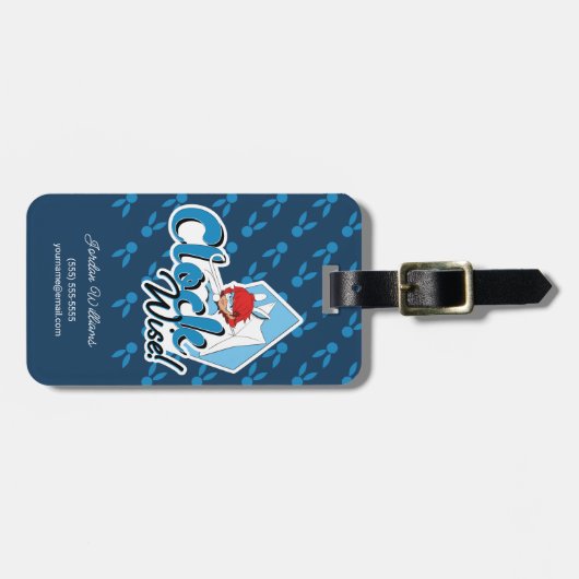 Bunnyx | Klok Wise! Bagagelabel (Voorkant horizontaal)