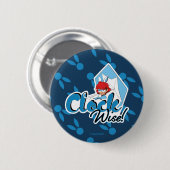 Bunnyx | Klok Wise! Ronde Button 5,7 Cm (Voorkant /achterkant)