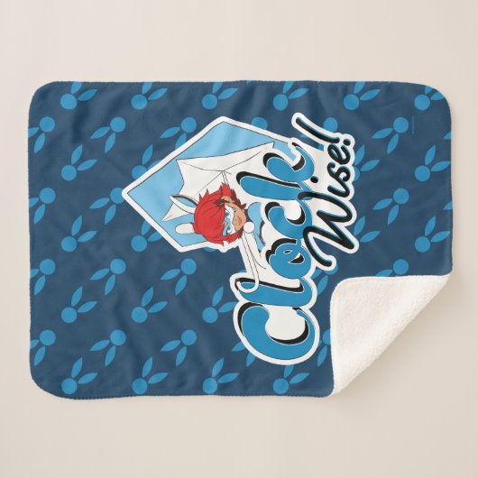 Bunnyx | Klok Wise! Sherpa Deken (Voorkant (horizontaal))