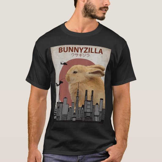 Bunnyzilla Konijn T-shirt (Voorkant)