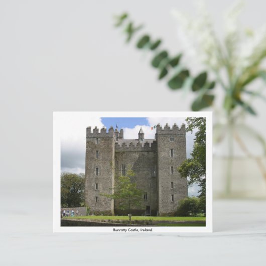 Bunratty Castle, County Clare, Ierland Briefkaart (Staand voorkant)