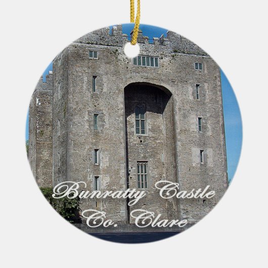 Bunratty Castle, Ierland, kerstversiering, Keramisch Ornament (Voorkant)