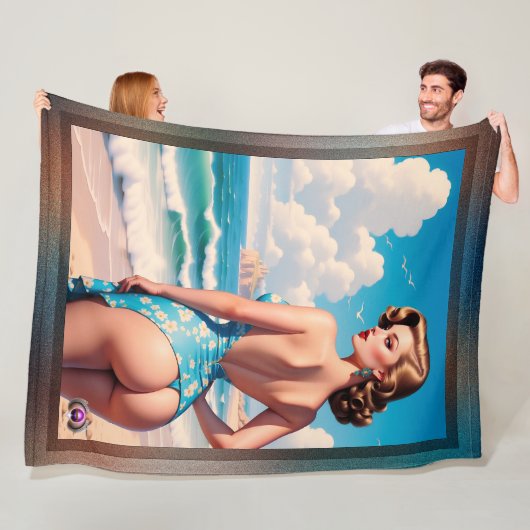 Buns Need Sun Too AI Concept Art van Xzendor7 Fleece Deken (In situ)