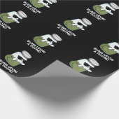 Buns On a Thyme Funny Herb Pun Dark BG Cadeaupapier (Hoek)