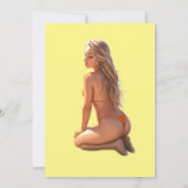 Buns Uit Bikini Strand Meisje Thunder_Cove Kaart (Achterkant)