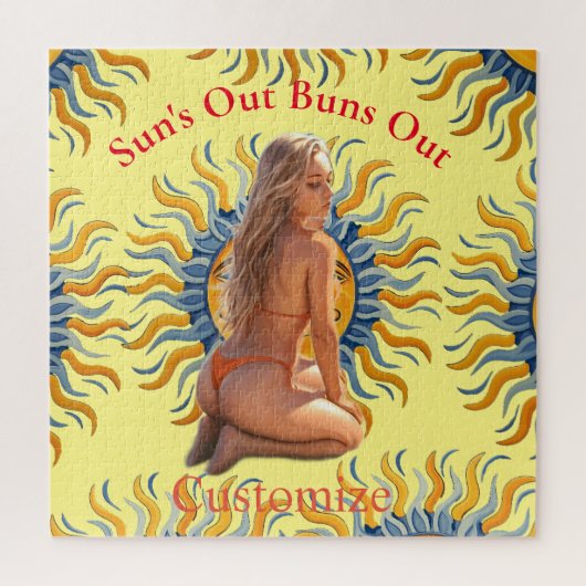 Buns Uit Bikini Strand Meisje Thunder_Cove Legpuzzel (Verticaal)