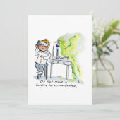 Bunsen Burner Kaart (Staand voorkant)