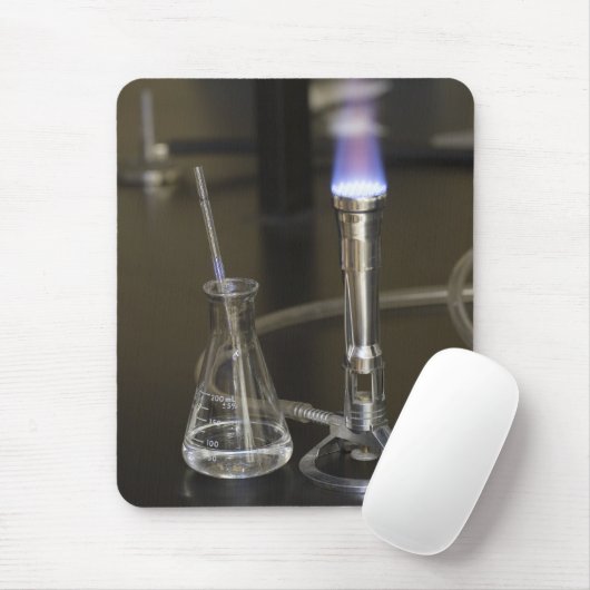 Bunsen en erlenmeyer muismat (Met muis)