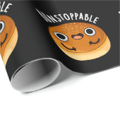 Bunstoppable Funny Bun Pun Dark BG Cadeaupapier (Rol Hoek)