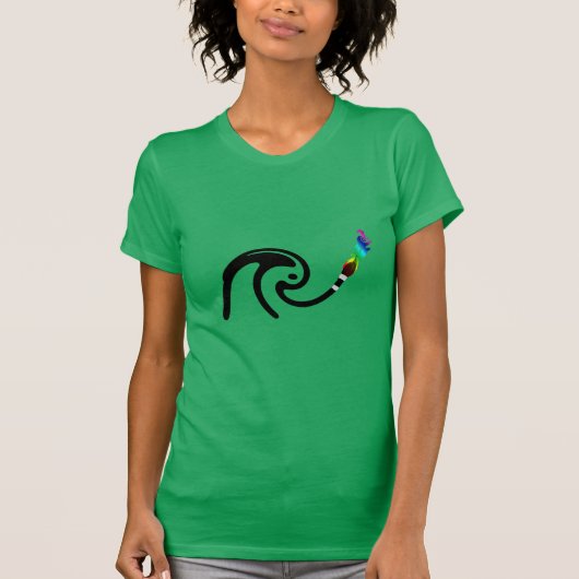 Bunt gepinselt t-shirt (Voorkant)