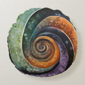 bunt und modern, design mit Spirale Rond Kussen (Voorkant)