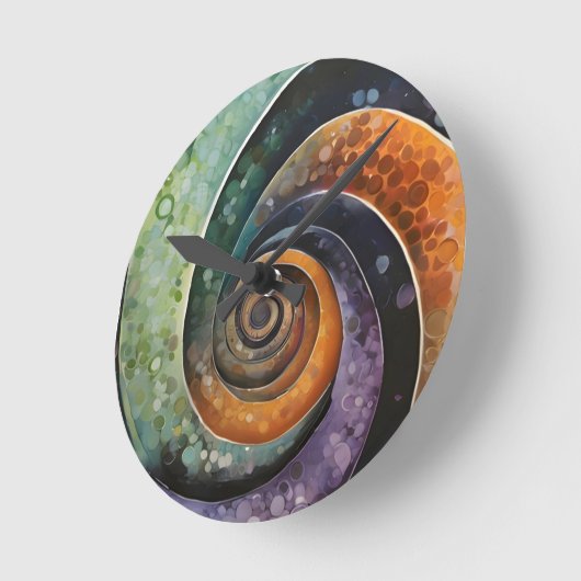 bunt und modern, design mit Spirale Ronde Klok (Hoek)