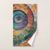 bunt und modern, ein schönes Handtuchset Bad Handdoek (Handdoek)