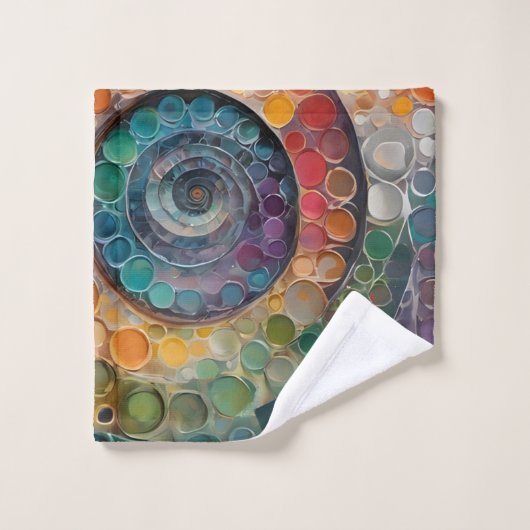 bunt und modern, ein schönes Handtuchset Bad Handdoek (Wasdoekje)