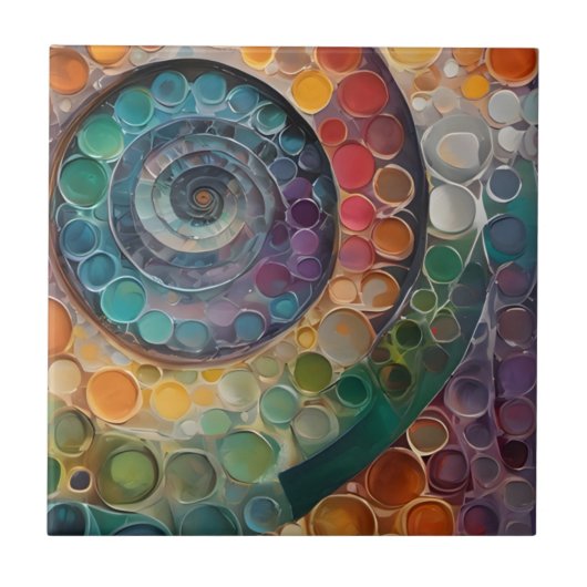 bunt und modern tegeltje (Voorkant)