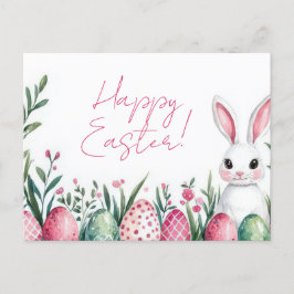 Bunte Aquarell Oster Postkarte mit Ostereiern Briefkaart