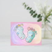 Bunte Babyfüsse Briefkaart (Staand voorkant)