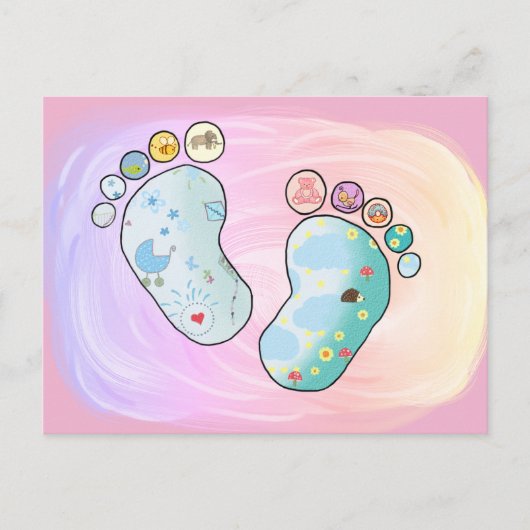 Bunte Babyfüsse Briefkaart (Voorkant)