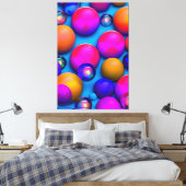 Bunte Blasen Canvas Afdruk (Insitu (Slaapkamer))