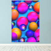 Bunte Blasen Canvas Afdruk (Insitu (Houten vloer))