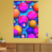 Bunte Blasen Canvas Afdruk (Insitu (Woonkamer))