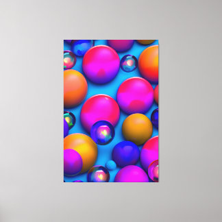 Bunte Blasen Canvas Afdruk