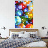 Bunte Blasen Canvas Afdruk (Insitu (Slaapkamer))