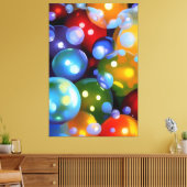 Bunte Blasen Canvas Afdruk (Insitu (Woonkamer))
