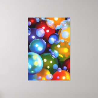 Bunte Blasen Canvas Afdruk