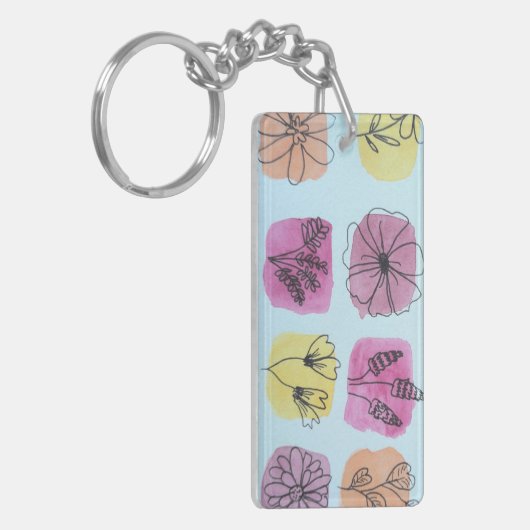 Bunte Blumenpaletten  Sleutelhanger (Voorkant Links)