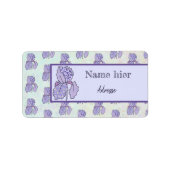 bunte Iris Adressaufkleber Etiket (Voorkant)