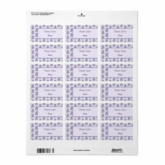 bunte Iris Etiket (Full Sheet)