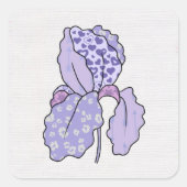 bunte Iris Vierkante Sticker (Voorkant)