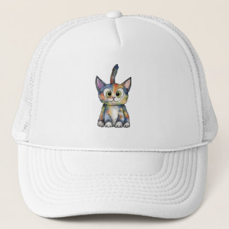 bunte Katze  Trucker Pet