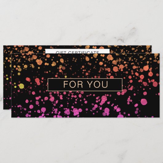 BUNTE KLECKSE BUSINESS CERTIFICATE (Voorkant / Achterkant)