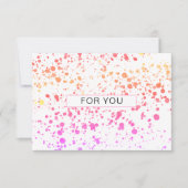 BUNTE KLECKSE BUSINESS  CERTIFICATE gift for you (Voorkant)