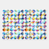 Bunte Kreise auf weißem Hintergrund Inpakpapier Vel (Voorkant)