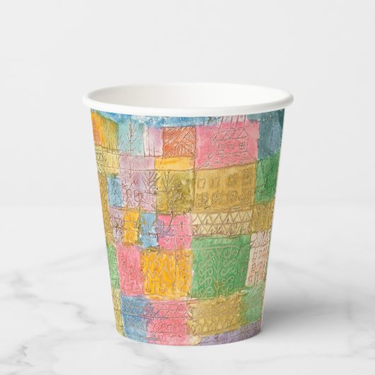 Bunte Landschaft - Paul Klee Papieren Bekers (Achterkant)